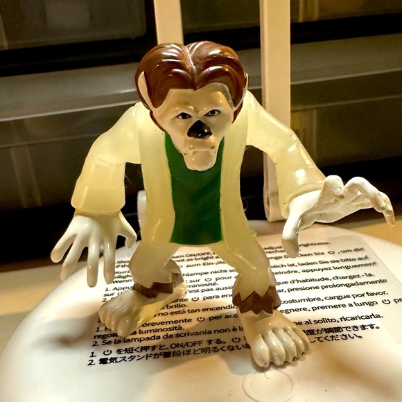 Scooby Doo Villian 3” Figure Werewolf Man Glow In The Dark Hanna Barbera HTF - Picture 2 of 3